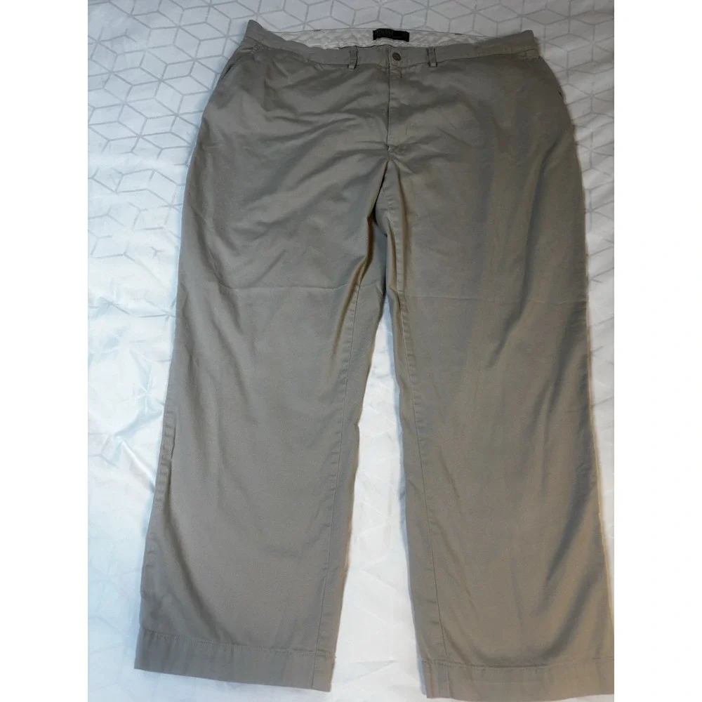 Polo Ralph Lauren Mens Chino Pants 42 X‎ 29 Khaki Cotton Tan Casual
